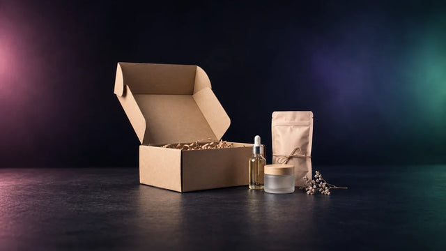 Premium unbranded subscription box and products on a dark studio set, hero image for the best Shopify agencies for subscription brands in 2026