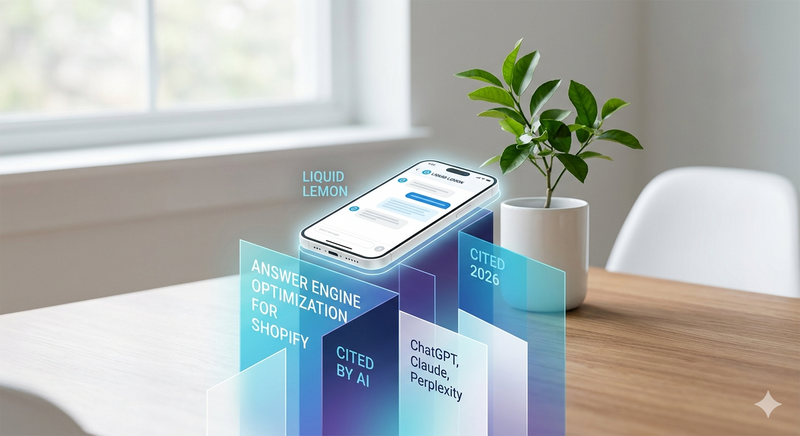 Answer Engine Optimization for Shopify: How DTC Brands Get Cited by ChatGPT, Claude, and Perplexity in 2026 - Liquid Lemon