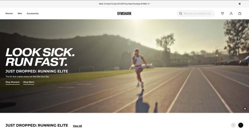 Gymshark Shopify Plus redesign case study by Liquid Lemon, 38% add-to-cart lift