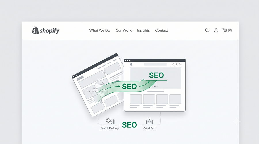 Does a Shopify redesign hurt SEO, explained by Liquid Lemon: URL and content preservation is what protects rankings
