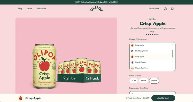 How We Helped Olipop Build a Higher-Converting DTC Experience